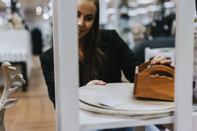 Woman in shop