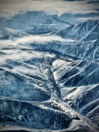 Full frame shot of snowcapped mountain