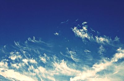 Low angle view of cloudy sky