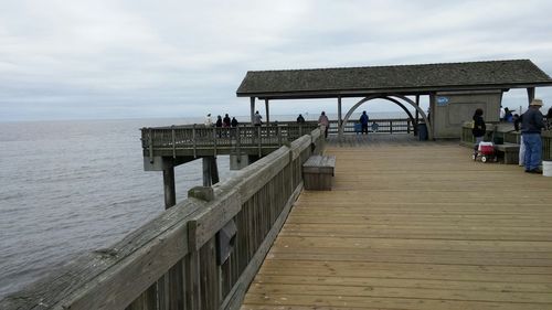 Pier on sea