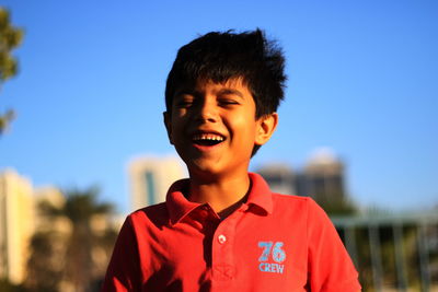 Portrait of happy boy