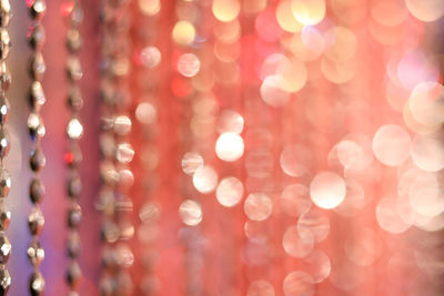 Defocused image of lights