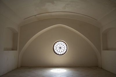 Low angle view of old ceiling of building