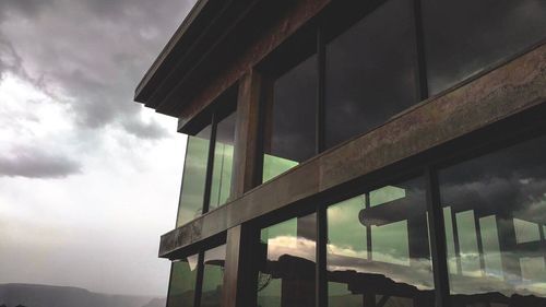 Low angle view of bridge against sky