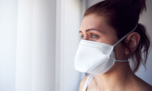 Close-up portrait of a woman