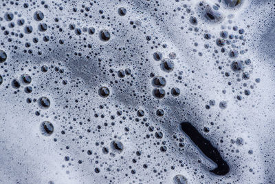 Full frame shot of bubbles in water