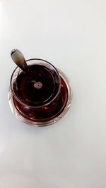 Food on white background