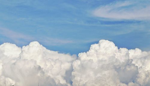 Low angle view of clouds in sky