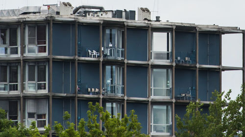 Windows of building