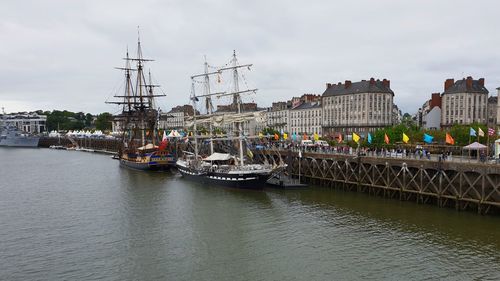 
famous french boats le belem moor in its city of origin which and nantes 
