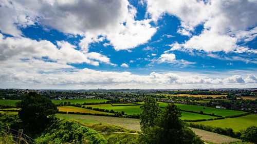 Town of salisbury in the distance