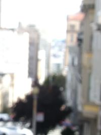 Defocused image of building
