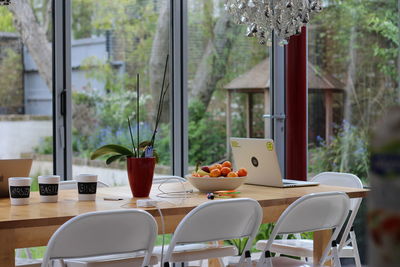 View of dining table