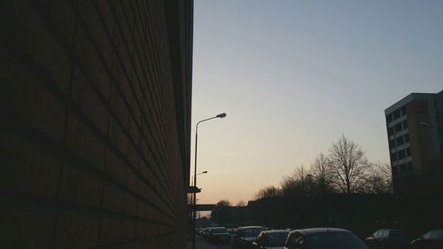 Low angle view of traffic on road