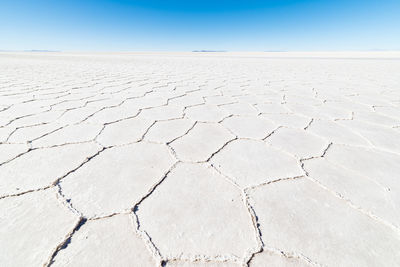 Scenic view of desert against sky