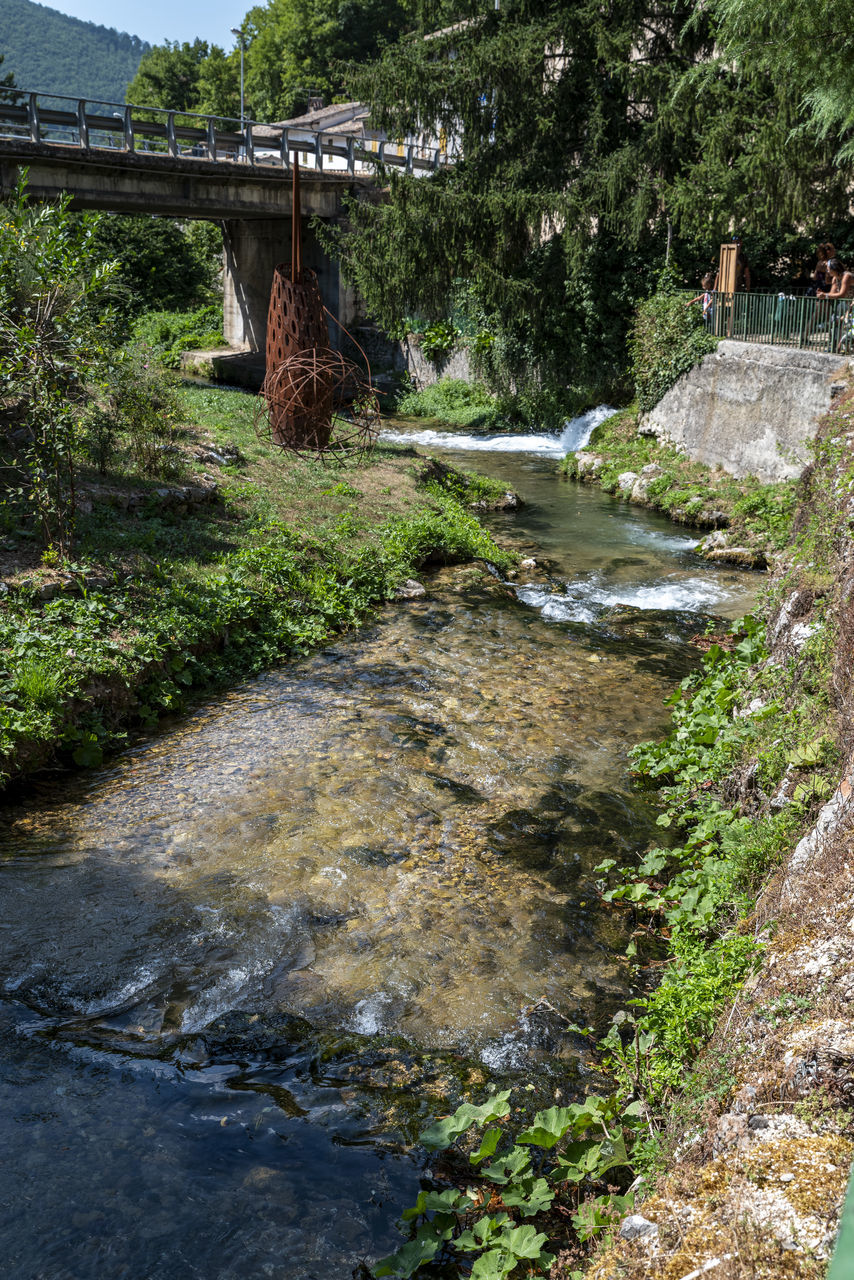 plant, river, water, tree, nature, architecture, built structure, stream, bridge, no people, day, waterway, growth, beauty in nature, outdoors, watercourse, body of water, flowing water, land, scenics - nature, environment, green, tranquility, rock, forest, non-urban scene, flowing