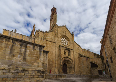 Low angle view of historical building against sky