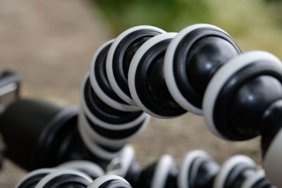 Close-up of spiral cable