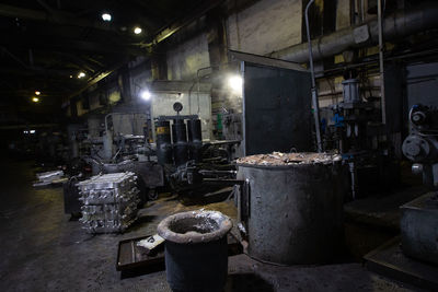 Interior of old abandoned building