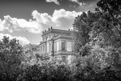 Low angle view of historical building against sky