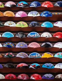 Full frame shot of multi colored candies for sale at market stall