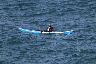 Man surfing in sea