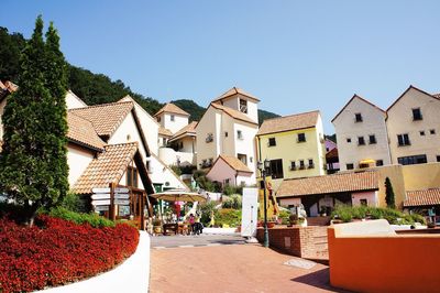 Residential buildings against sky