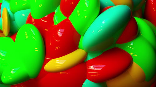 Full frame shot of multi colored balloons