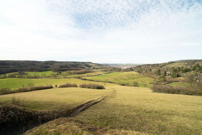 Scenic view of landscape against sky