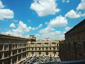 Buildings against sky in city