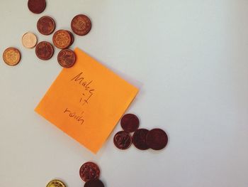 Close-up of food on table