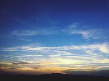 Scenic view of sky during sunset