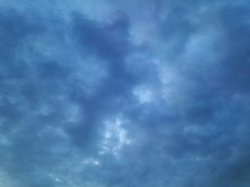 Low angle view of storm clouds in sky