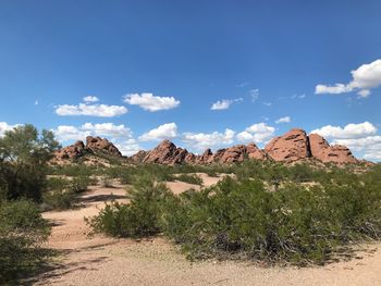 Panoramic view of landscape against sky