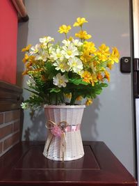 Close-up of flowers in vase