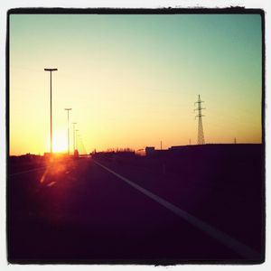 Road at sunset