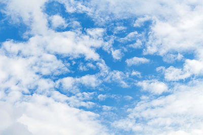 Low angle view of clouds in sky