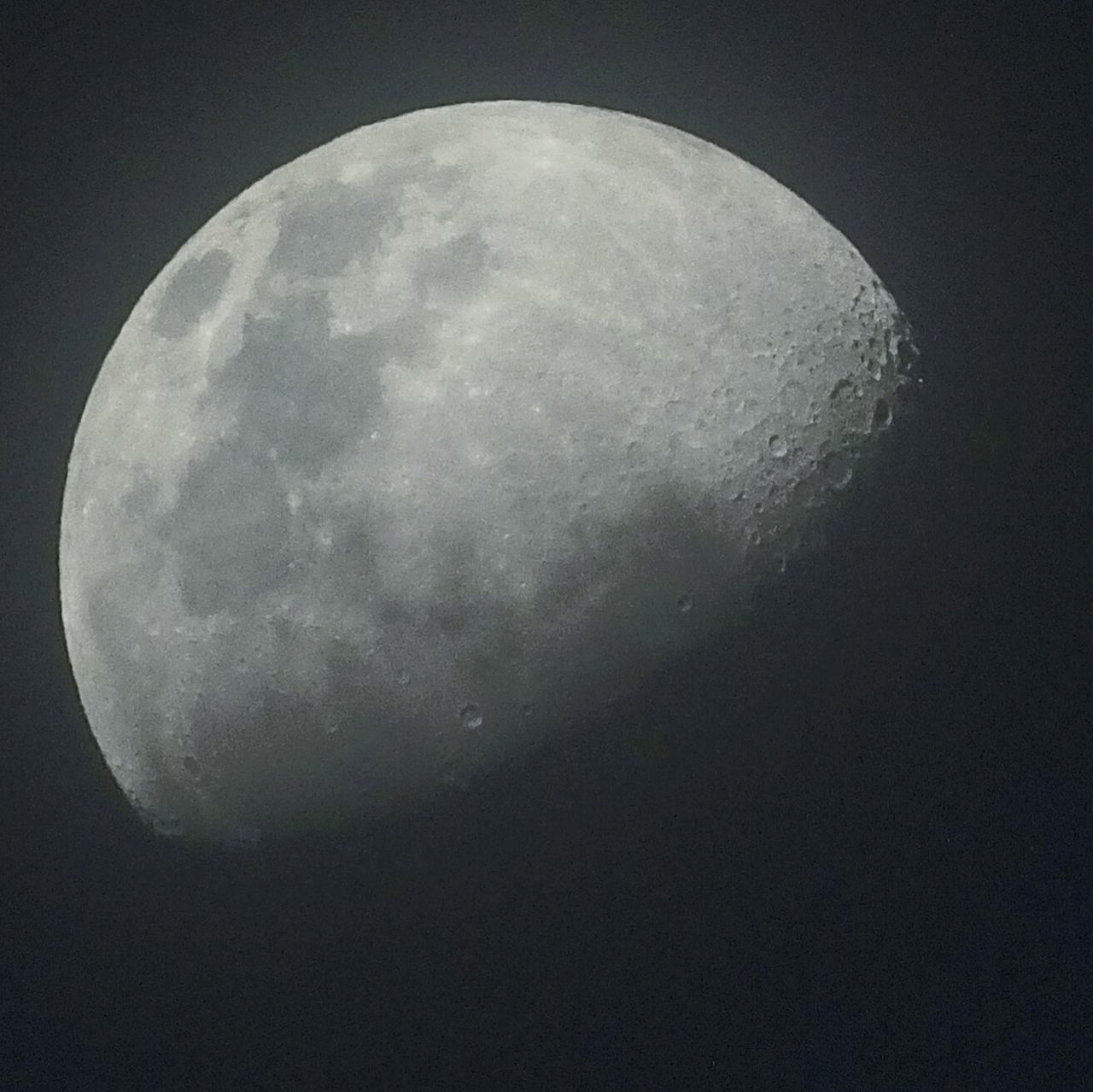 LOW ANGLE VIEW OF MOON IN SKY