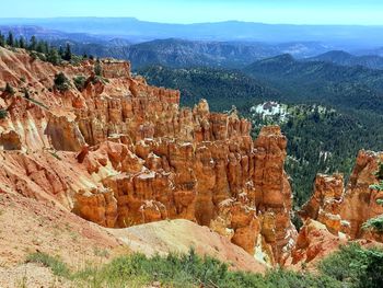 View of rock formations