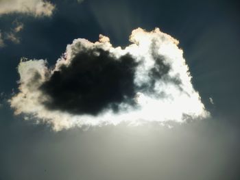 Low angle view of clouds in sky