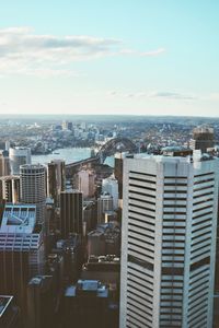 High angle view of cityscape