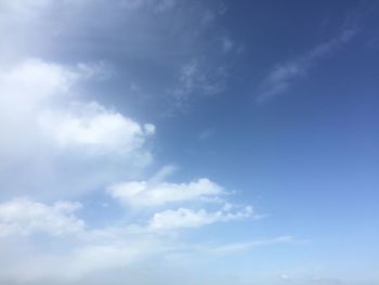 Low angle view of clouds in sky