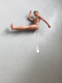 Full length of man lying on floor
