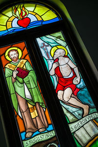 Close-up of colorful wall