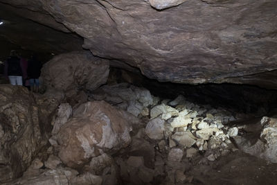 Close-up of rock in cave