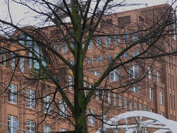 Low angle view of buildings in city