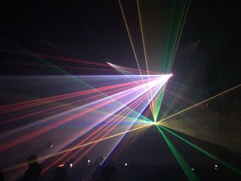 Light trails at night