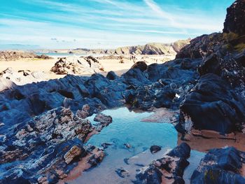 Rocks on beach