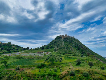 The castle of sant'aniceto, one of the many byzantine castrums present in calabria, italy.