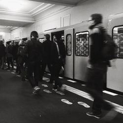 People at subway station